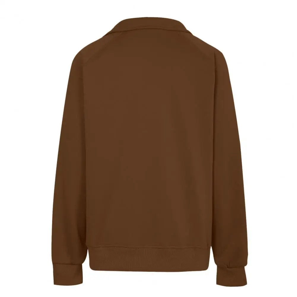Women Thumbhole Sweatshirt Stylish Women's Fall Winter Sweatshirt with Zipper Front Front Pocket Loose Fit Sport for Comfort