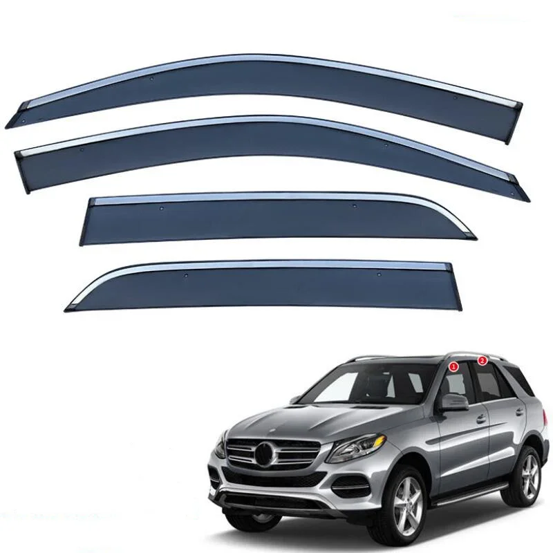 Window Visor Side Window Deflector Rain Guard Awnings & Shelters For Mercedes-Benz GLE Class 2015 2016 2017 2018 2019 2020 -2023