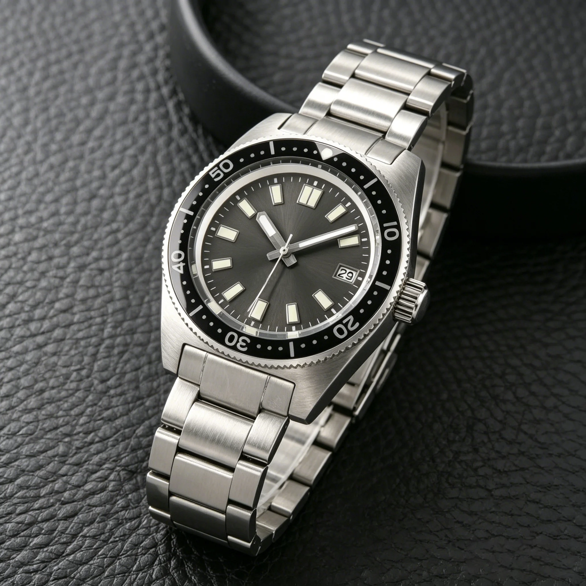 

NH35 40.5mm Watch Case Stainless steel sapphire glass Fits NH34 NH35 NH36 Movement 20mm Strap Watch Box Men's Watch Parts