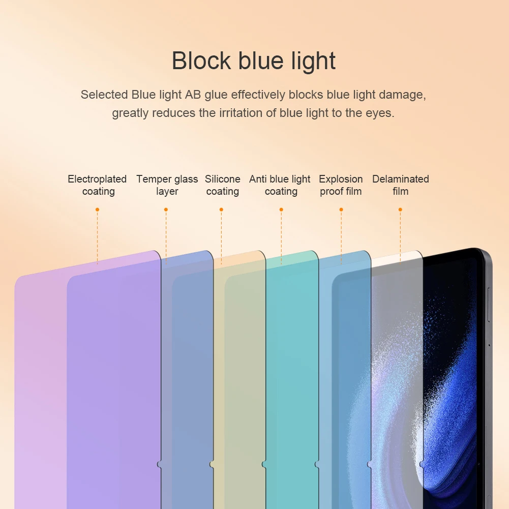 Nillkin For Xiaomi Mi Pad 6 Pro Glass V+ Screen Protector Anti Glare Blue Light for Xiaomi Mi Pad 6 / 6 Pro Tempered Glass Film