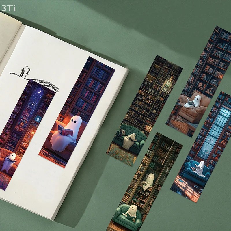 30 шт., эстетические декоративные маркеры для книг с маркировкой страниц для любителей книг, библиотека, закладки для чтения призраков, украшение книг, книга