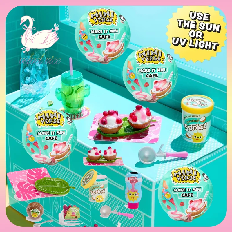 

Original Miniverse Make It Mini Cafe Series 6 Mini Collectibles Blind Ball Tea Snack Collect Toys Ornament Girls Birthday Gifts