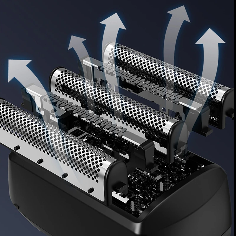 Kemei 5-Blade Electric Shaver For Men Face Beard Wet Dry Electric Razor Rechargeable powerful two motor speed Shaving Machine