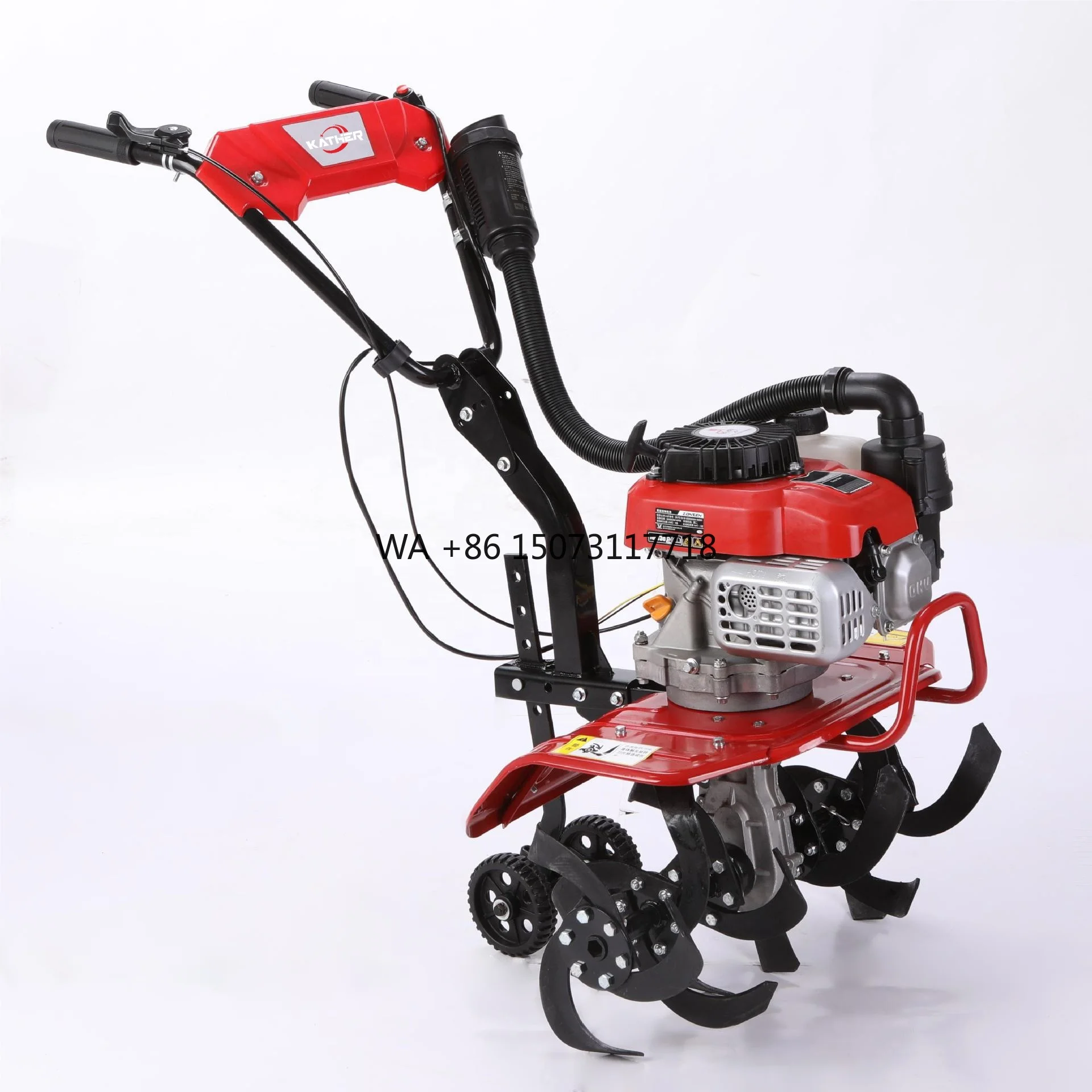 

Hand Push Rotary Tiller Cultivators Agricultural Farming Home Use Rotavator Walking Tractor Mini Weeding Power Tiller