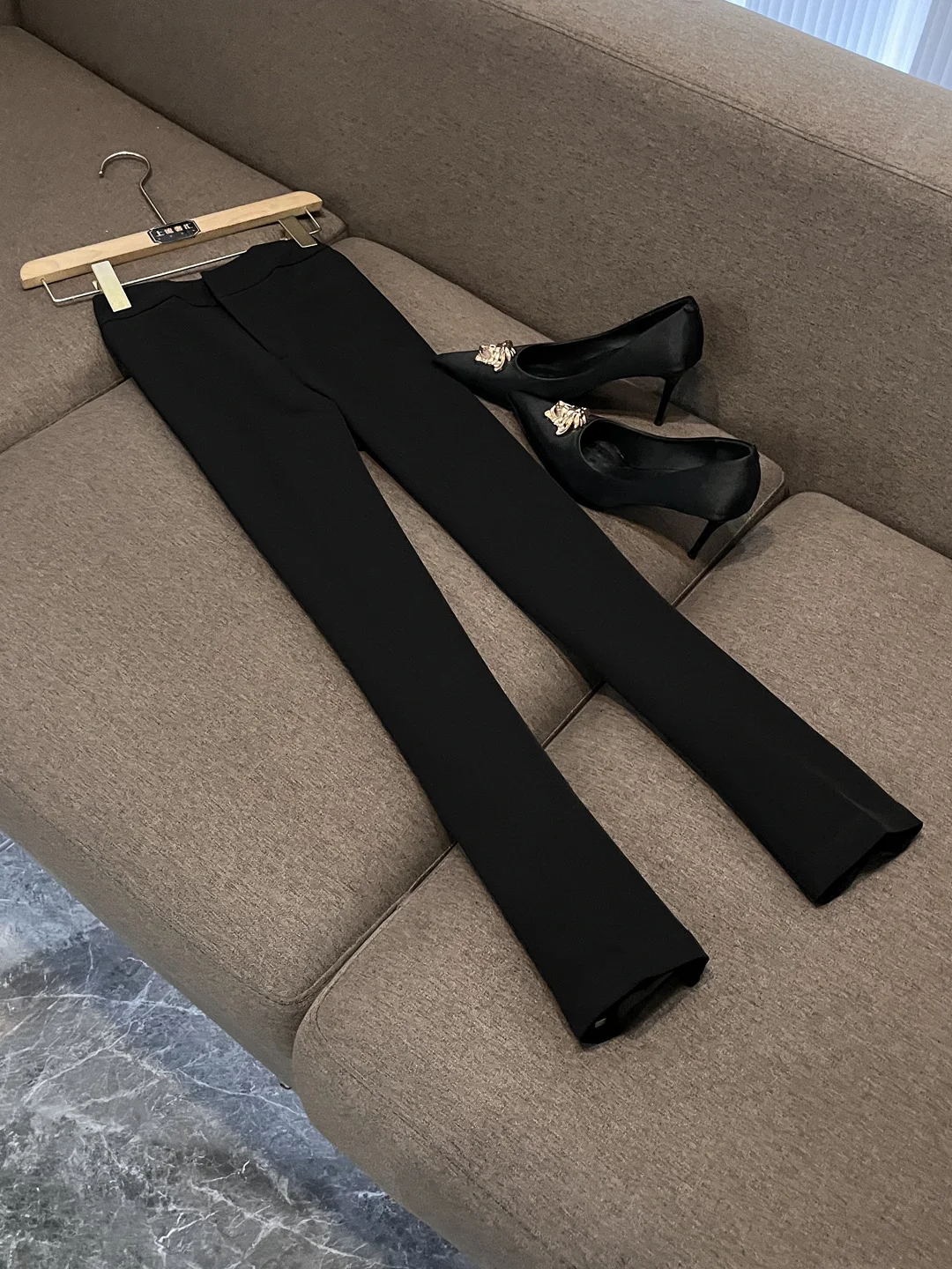 طقم بدلة نسائية احترافية أنيقة للشتاء، تصميم راقٍ ضيق يناسب العمل، طراز X34 للمناسبات اليومية، بدون علامة تجارية مسجلة #4