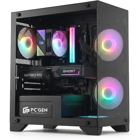 게이밍 PC, 코어 i5-14400F, 16GB 2X8 DDR5 RAM, 1TB M.2 SSD, V90 ARGB 공랭식 쿨링, 600W *8, Dost60 에코 데스크, H610 메인보드