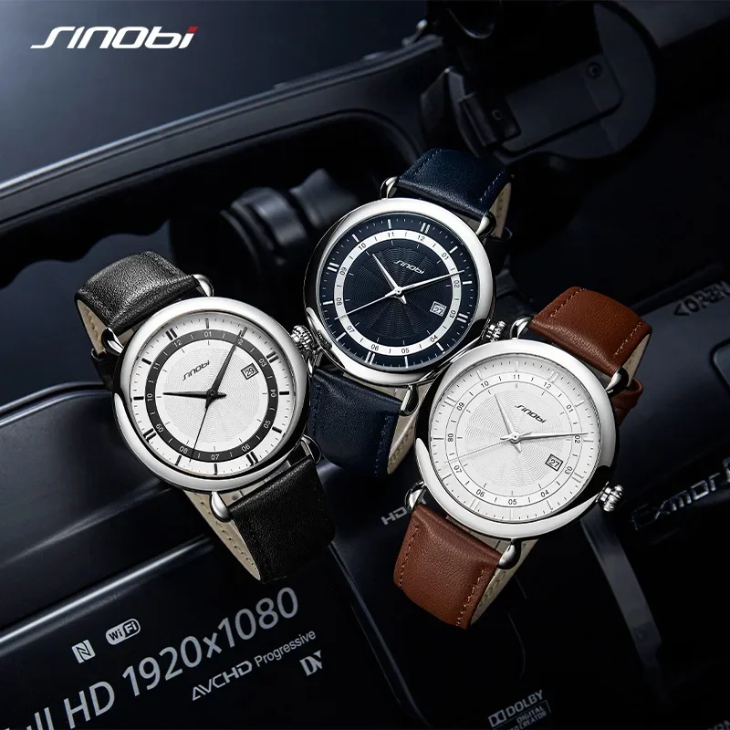 2025Orologio da uomo con calendario singolo Orologio da uomo stile cintura Orologio da uomo al quarzo semplice da lavoro impermeabile 9844