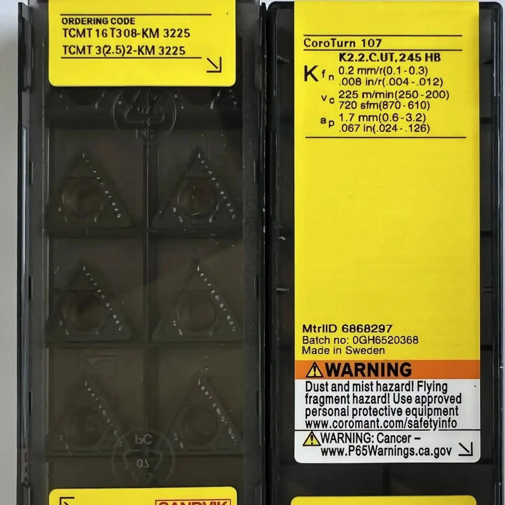 

TCMT16T308-KM 3225 /Alloy blade 10 PCS