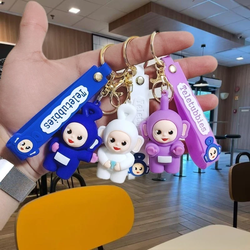 

Cartoon Teletubbiess Kawaii Anime Peripheral Series Doll Pendant Creativity Cute Backpack Key Chain Children's Toy Gifts
