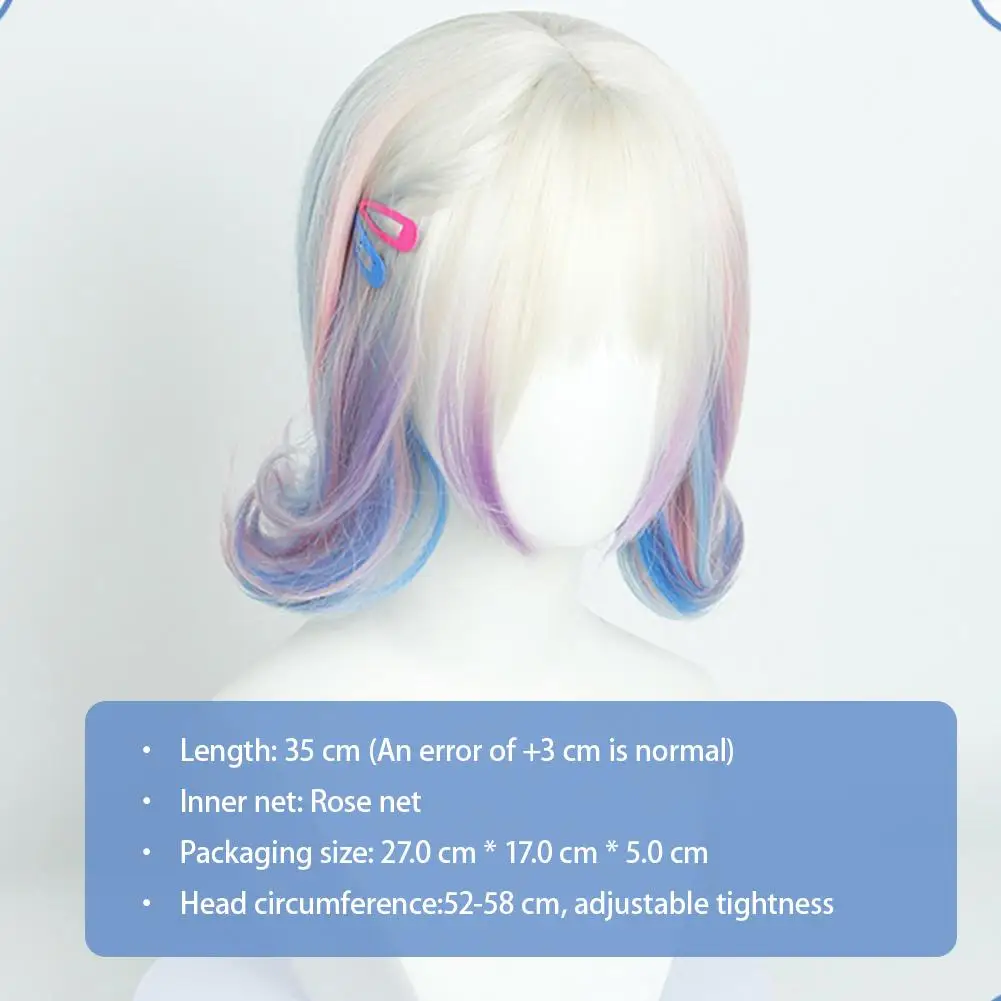 1 pièces pour Enid Sinclair Cosplay perruque Halloween carnaval Cosplay Costume perruque femmes fille habiller coloré cheveux courts de haute qualité