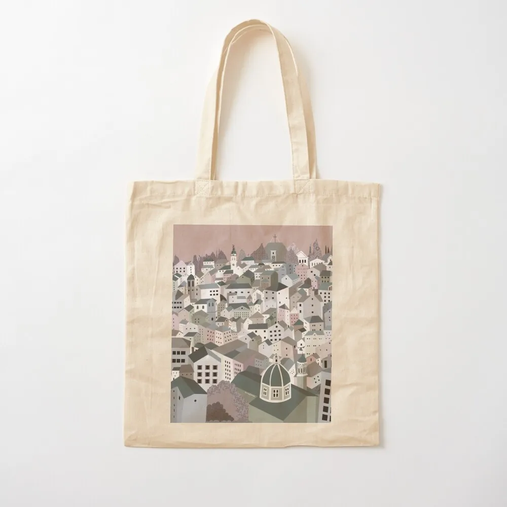 

Corfu Town Greek Island Greece Tote Bag supermarket folding bag tote bag women Lady custom canvas Canvas Tote