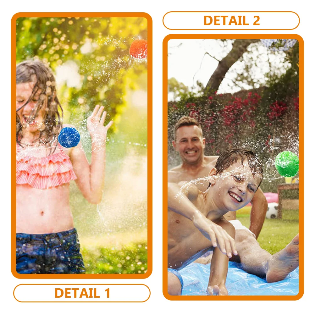 Boules d'eau réutilisables, 30 pièces, jouets d'extérieur, piscine, jeu de plage en polypropylène pour enfants