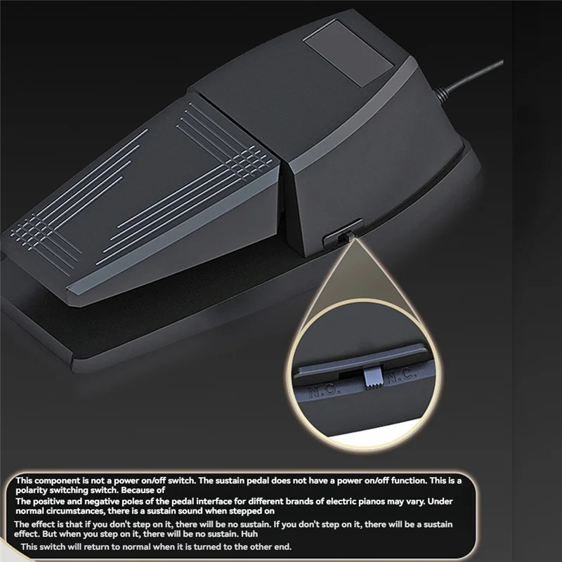 

ABVE-Durable Universal Sustain Pedal – Essential Accessory For Synthesizer Pianos And Keyboards