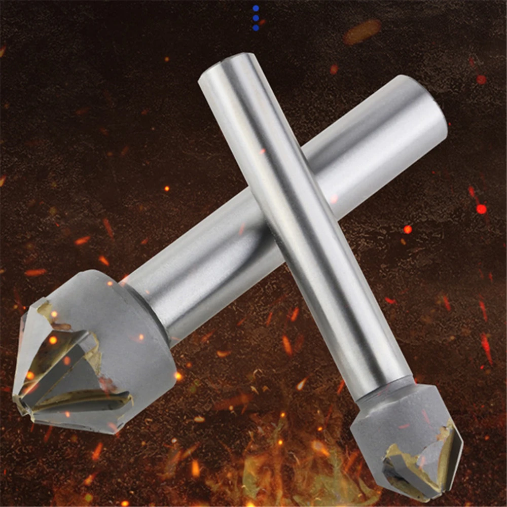 YG8 Mũi Khoan Mũi Khoan Với Hàn Carbide Lưỡi Dao Chamfering Cụ Xay 60/90 Degree16mm 20Mm 25Mm 30Mm 40Mm chamfering Dao Cắt
