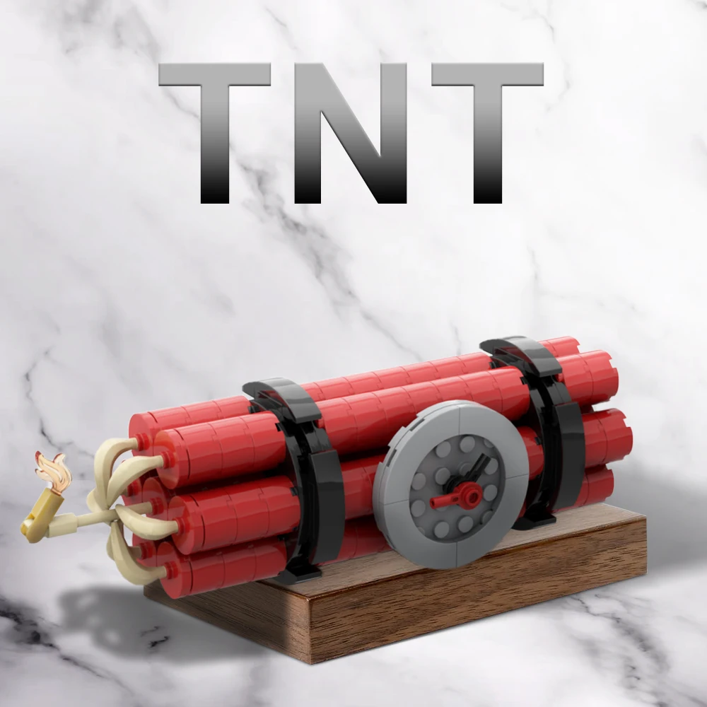 MOC TNT Explosive Creative Bomb Building Blocks Warfare Explosive Bag Toy Brick Children's Education Birthday Christmas Gift