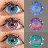 JeweLens 2pcs Diamond Cosplay Nightclub Party Contact Lenses Luxury Softlens 14.2mm