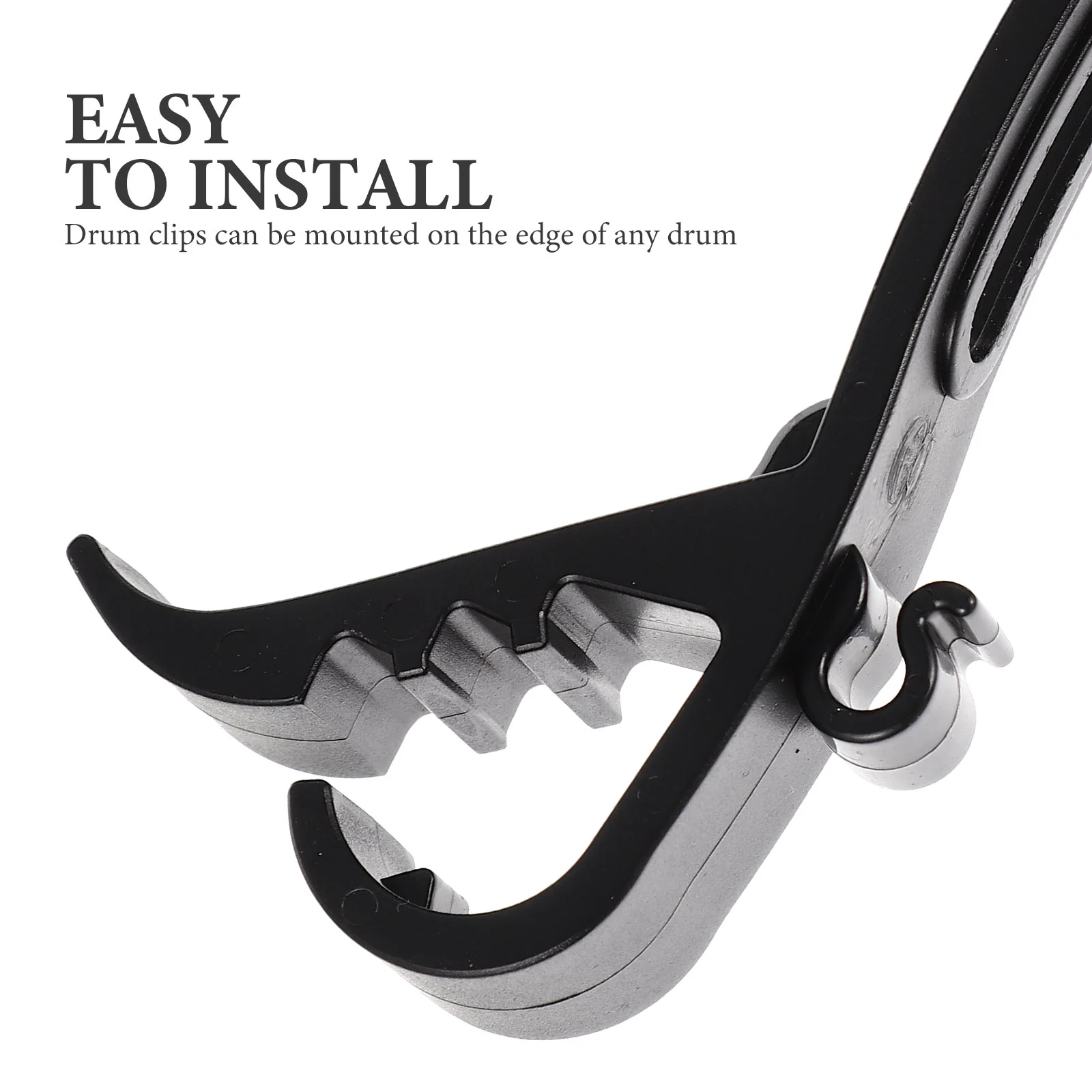 4 Pcs Shockproof Snare Drum Mic Podcast Microphone Bundle Kit Clips Alloy Fixing