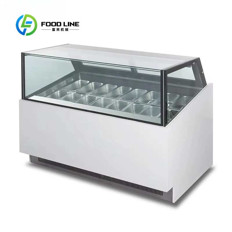 Customized size commercial ice cream display cabinet refrigerator cabinet counterrefrigerator cabinet