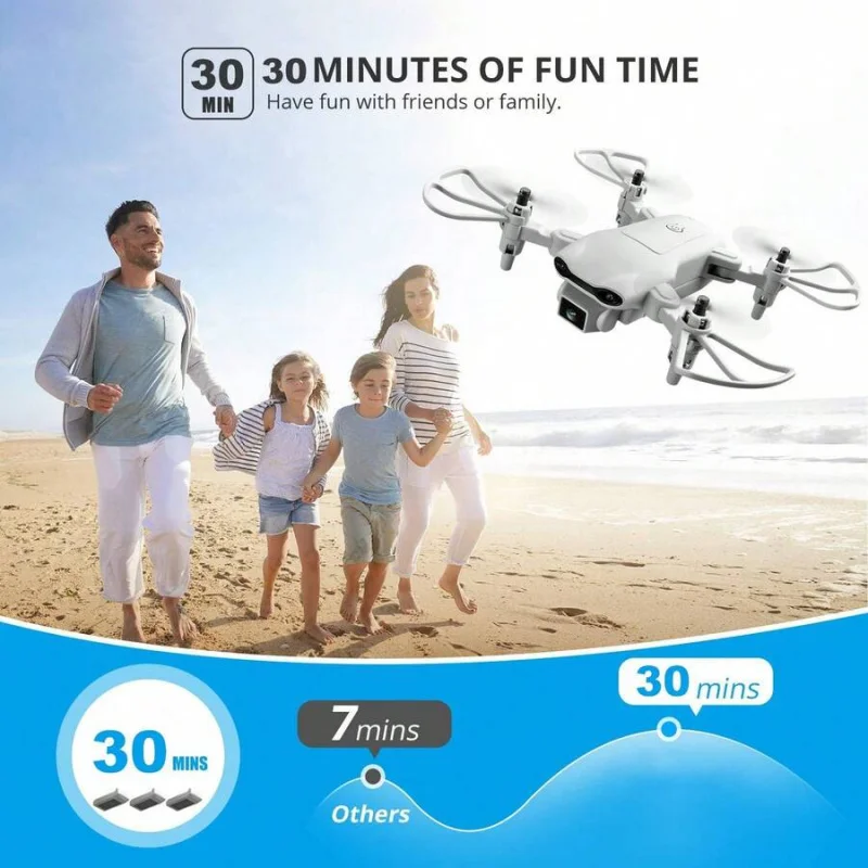 4DRC 4DRC 4K With Camera, 360° Drone, Laser Obstacle Avoidance,45 Mins Flight, 3 Batteries, 90° A