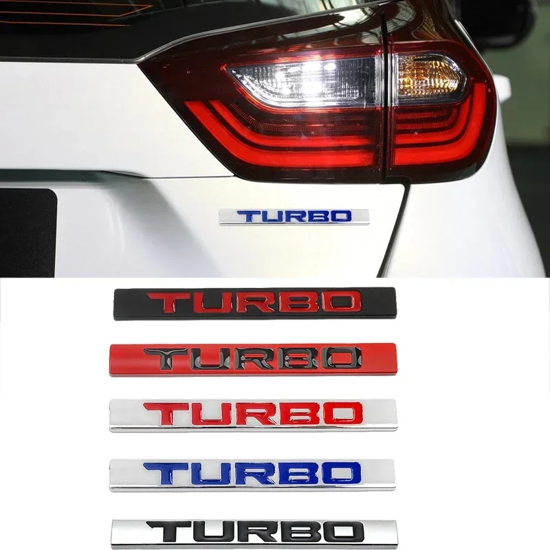 

Car Trunk Emblem Sticker Turbo Badge For Honda Civic City Odyssey Vezel CRV Accord Fit XR-V Letter Decals Decoration