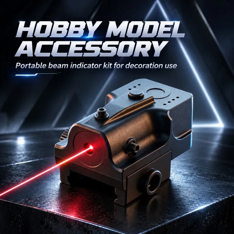 Universal Rail Mounted Mini Beam Indicator, Nylon Adjustable Stable Lock Ornament for Hobby Model Kit