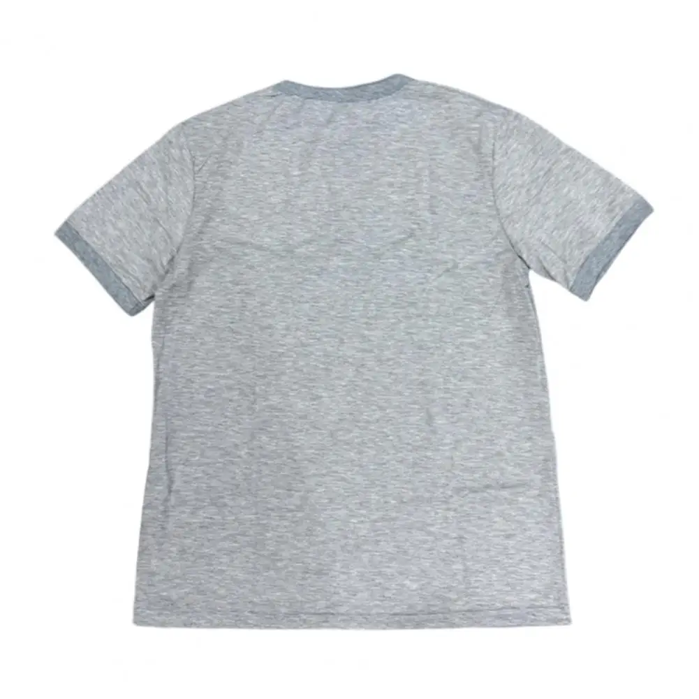 Men Athletic T-shirt Men's Solid Color Crewneck T-shirt Short Sleeve Casual Tee Shirt for Gym Workout Summer Streetwear