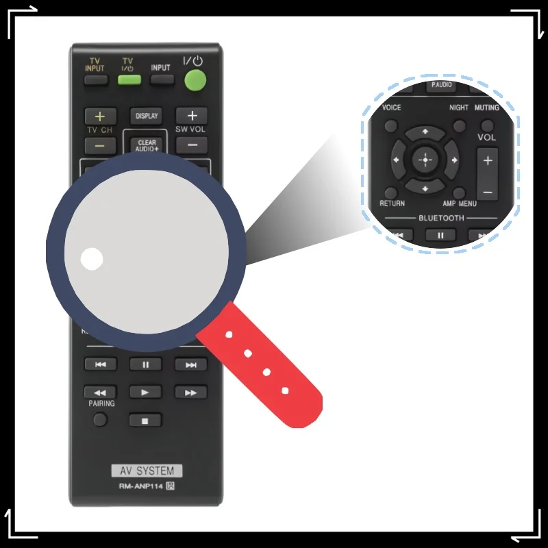 RM-ANP114 Replacement Remote Control Applicable for Sony Sound Bar HT-CT770 HT-CT370 HTCT770 HTCT370 Soundbar