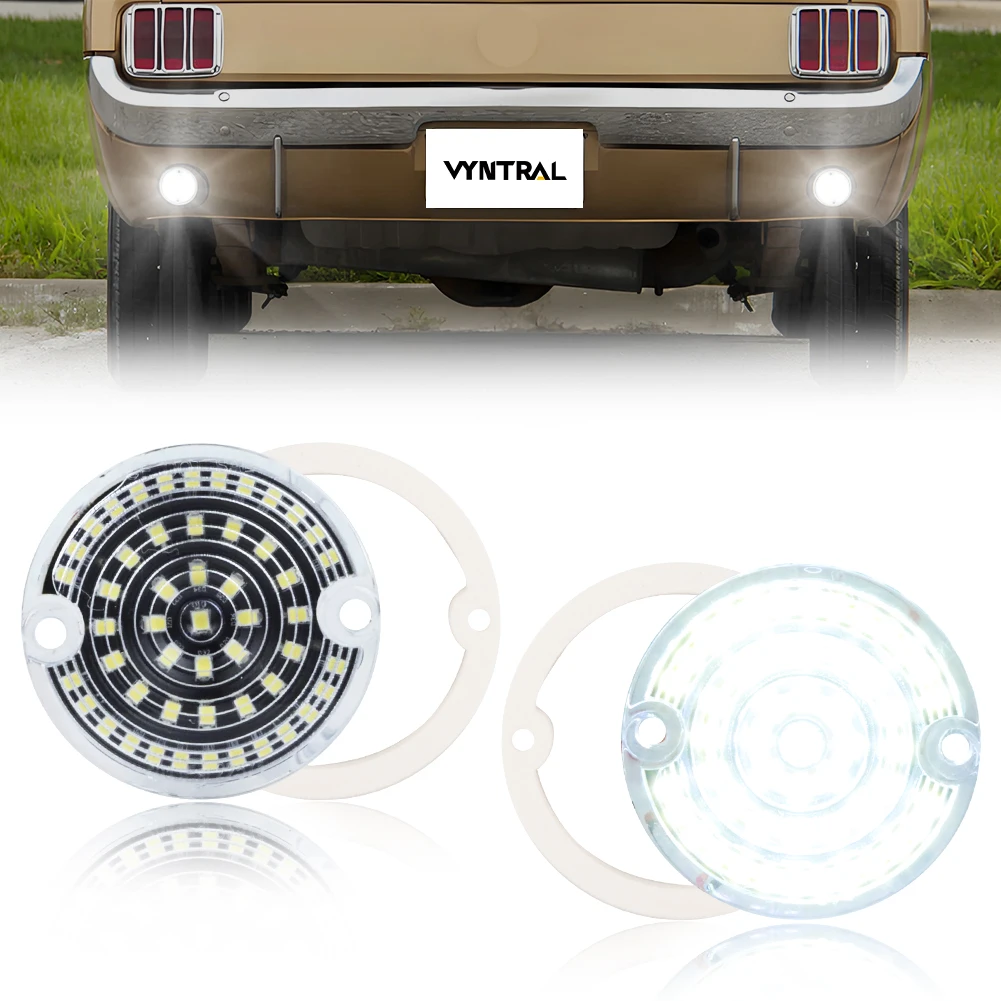 2 Piezas de Luces Traseras de Repuesto para Ford Mustang 1964 1965 1966 1967 1968 y Mercury Cougar 1967 1968 con LED