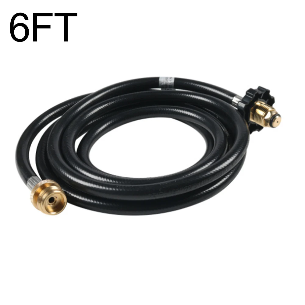 Hose Outdoor Cooking Supply 10FT Brass Propane Connector Compatibility With 1-20 Lb Tanks Easy Installation Camping Equipment