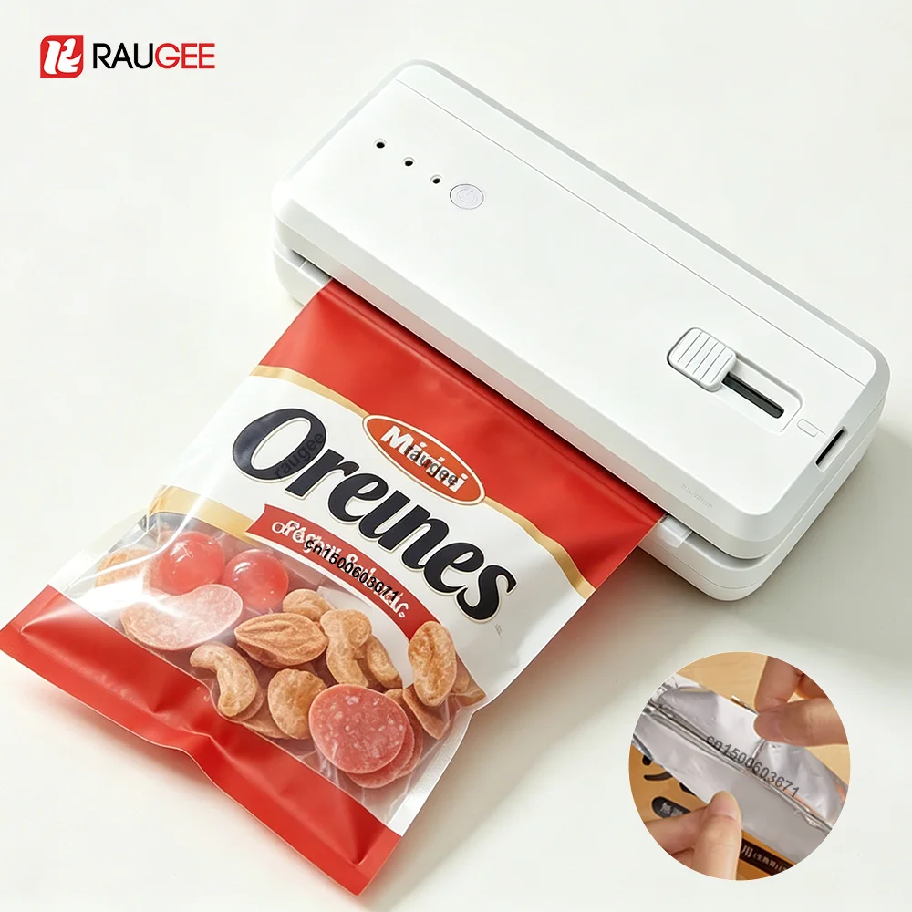 

Mini Heat Sealer Portable Plastic Bag Sealing Machine Handheld Plastic Storage Package Sealer Rechargable Food Bag Heat Sealer