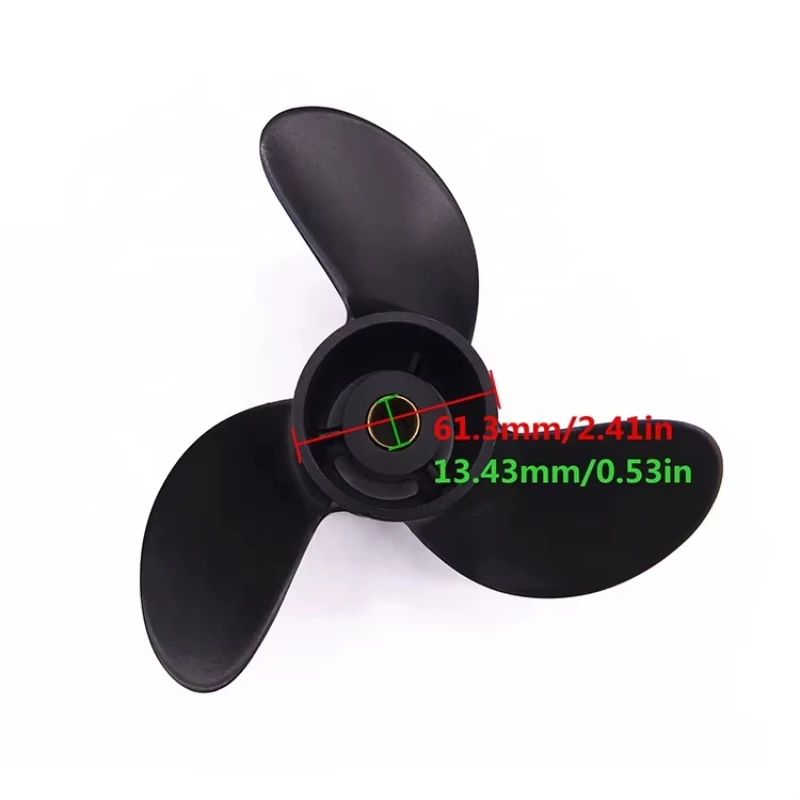 Boat Engine Aluminum Alloy Propeller 7.8x8 for Tohatsu / Nissan / Mercury 4HP 5HP 6HP 3R1W645160 3R1-W64516-0 3R1W645160M