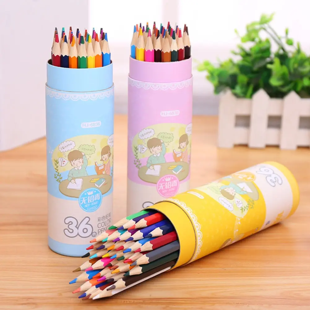

36Pcs Colored Pencils High-Density Premium Art Supplies for Students Drawing Painting Coloring Books Bright Saturated
