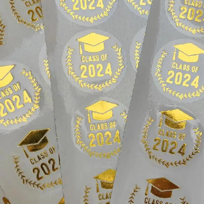 Graduation Stickers 2024 Transparent Stamping Envelope Stickers Congrats Graduation Labels 2024 Graduation Labels Grad Party