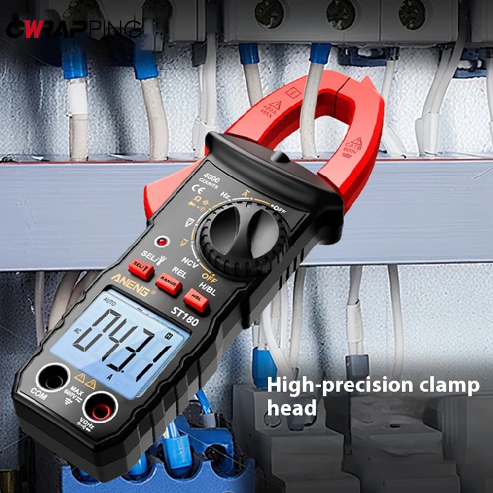 

Counts Digital Clamp Meter AC Current Multimeter Ammeter Voltage Tester Car Amp Hz Capacitance NCV Ohm Tools for Home Car Tool