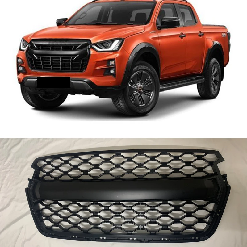 

ABS Black Car Racing Grills For Isuzu dmax D-max 2020 2021 2022 2023 Front Grilles Cover Accessories Exterior Parts