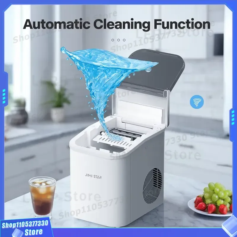 Custom New Design Automatic Mini Ice Maker Portable Electric Ice Maker for Home Use with Bottle Water Input