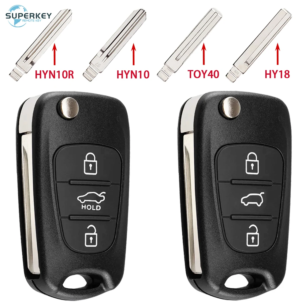 

Remote Flip Car Key Shell For Kia K5 Verna Picanto Sportage For Hyundai I20 I30 IX35 I35 Solaris RIO Elantra Accent Cover Case