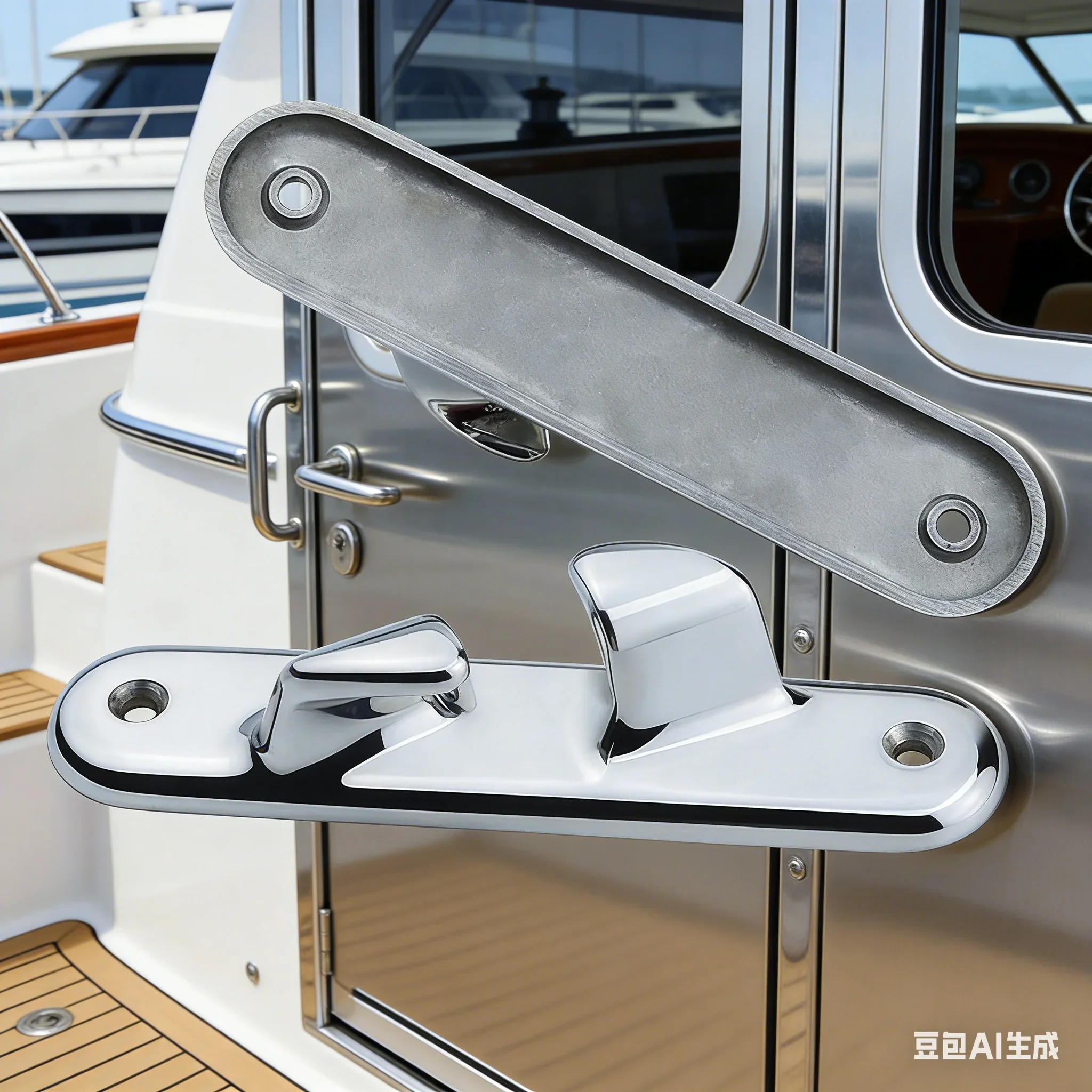 

Boat Rope Guide Line Cleat 6/8/10inch Stainless Steel Left/Right Oblique Concave Fairlead Yacht Concave Cable Guide Accessories