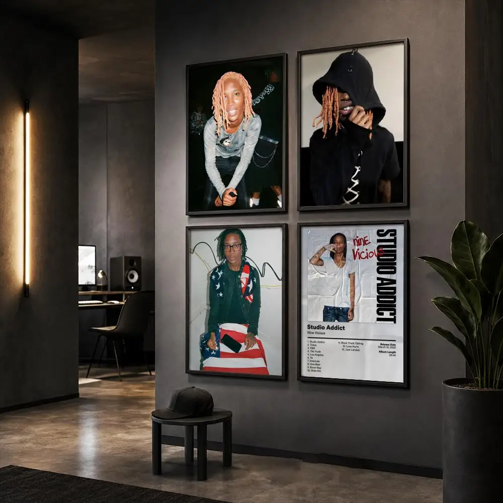N-Nine Vicious Singer Album Poster HD Wall Art Wall Stickers Home Living Room Bedroom Bar Office Decor Prints