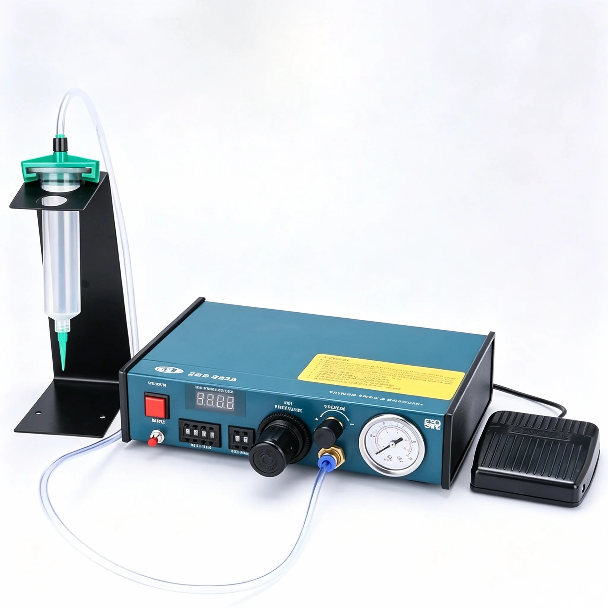 ZGS-983A Glue Dispenser Machine, Automatic Semi‑Auto Dispensing Machine, Manual Syringe Glue Dropper for UV Glue, Silicone, AB