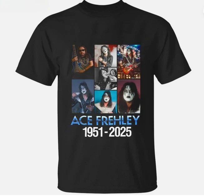 روك ليجند ايس فريلي ذكرى وداعته إلى قبلة عازف الجيتار تي شيرت للرجال والنساء تي شيرت من القطن الخالص