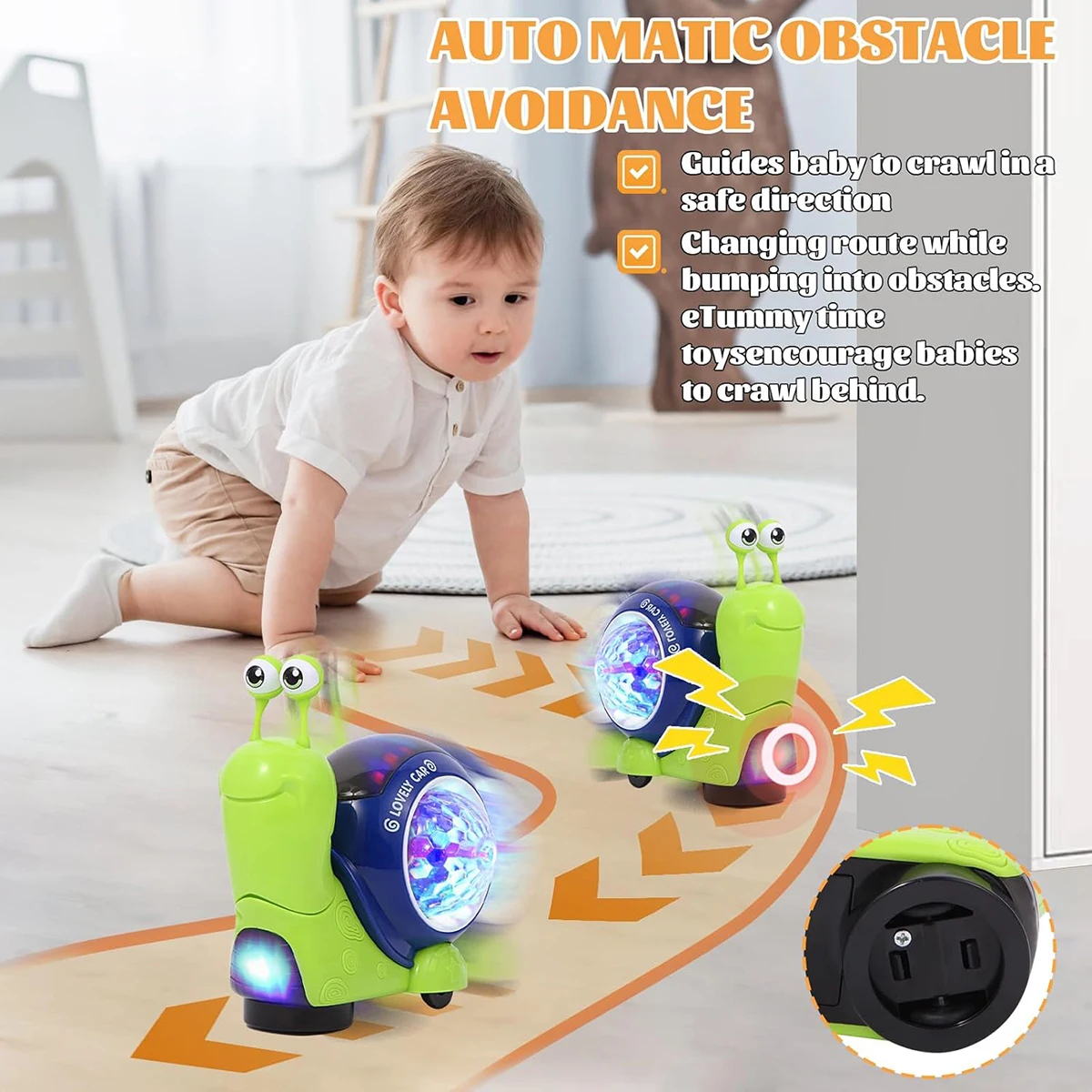 Children Toys Crawling Crab Walking Dancing Electronic Pets Robo Hermit Crab Snail Glowing With Music Light Baby Toddler Toy