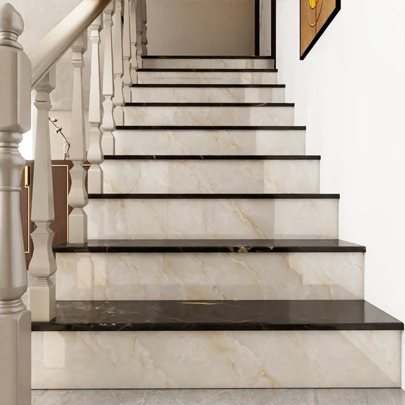 نسيج رخامي مقاوم للماء ورق اتصال ذاتي اللصق بلاط الحمام أرضية خزانة PVC خلفية أثاث المطبخ ملصقات الحائط