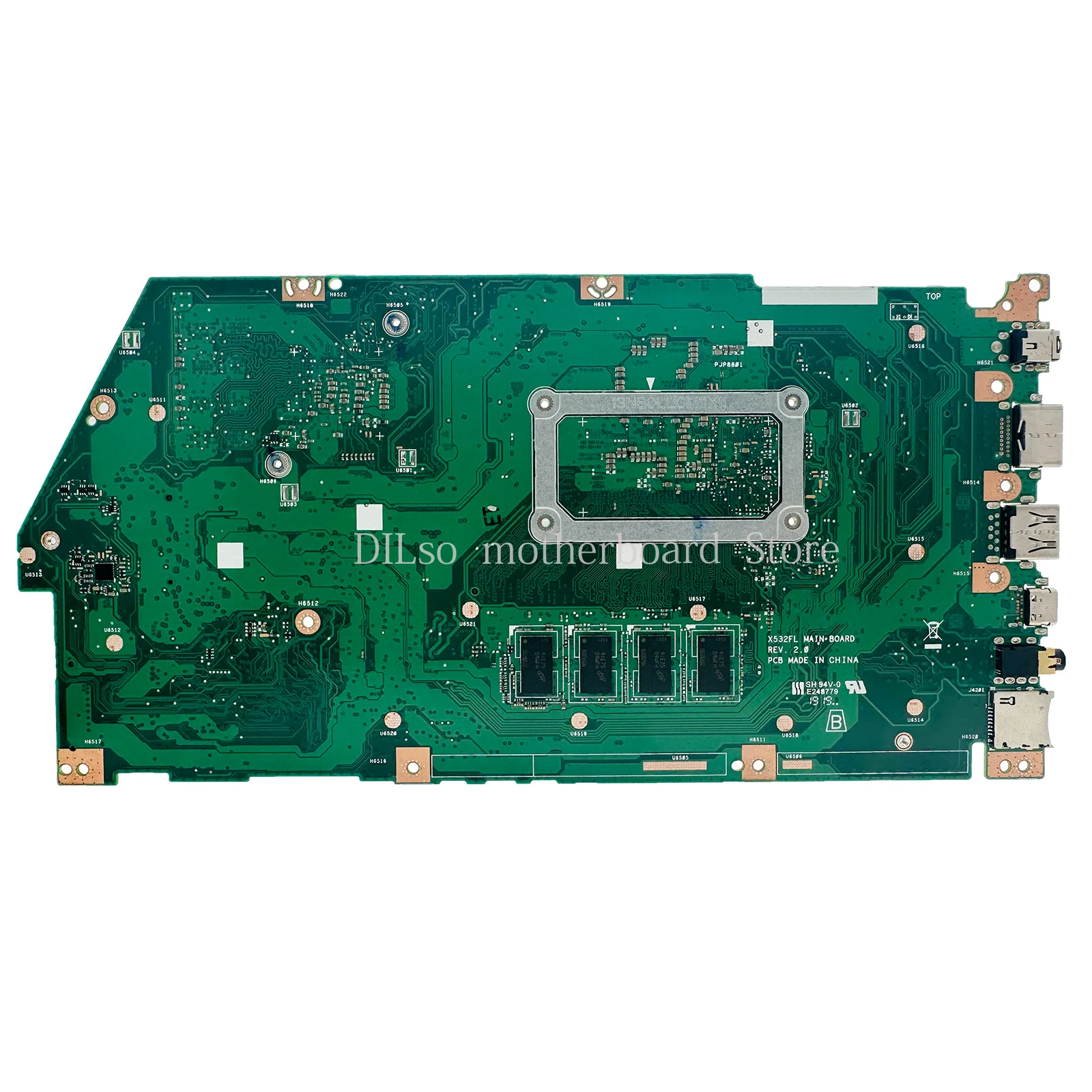 Kefu X532FLC is suitable for Asus X532FL X532F X531F S531F K531F V531F S532F K532F V532F laptop motherboard i3 i5 i7-8th/10th