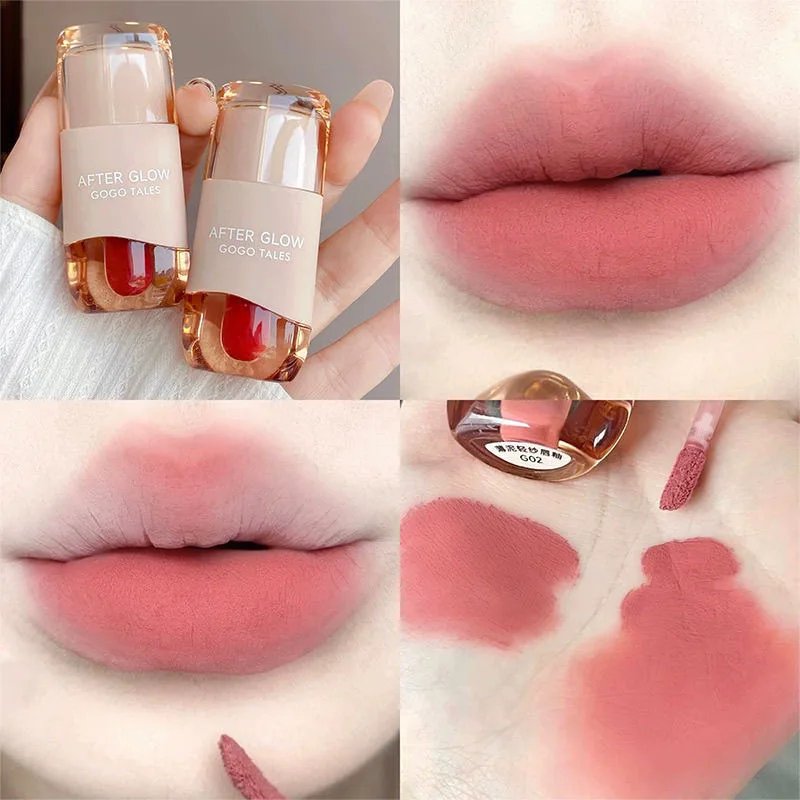 Gogotales Maquillajes Milk Cream Lip Mud Naked Color Matte Velvet Lipstick Vegan Waterproof Lip Glaze Girl korean Makeup