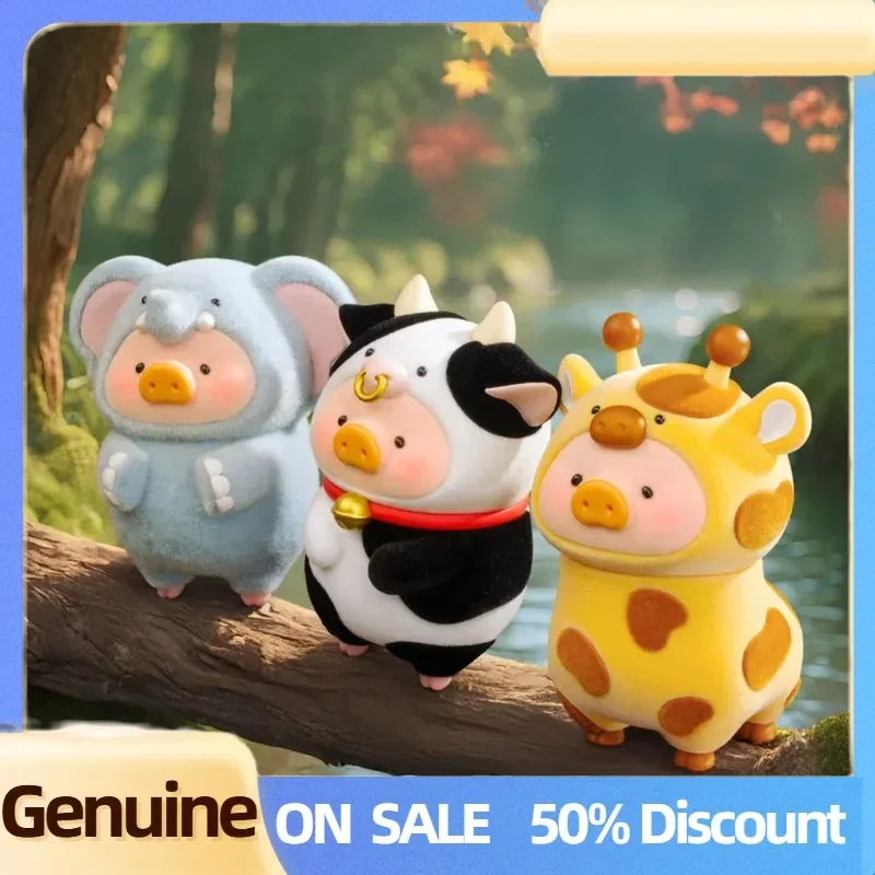 

Genuine Lulu Pig Canned Animal Party Series Trendy Blind Box Handmade Model Doll Room Desktop Ornament Mini Collectible Gift