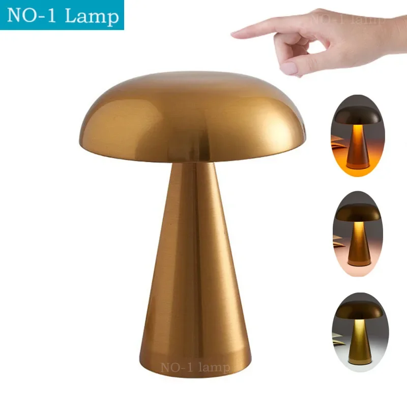 Modern NEW Lamp LED Table Lamps Touch Dimming Rechargeable Restaurant Bedside Decor Dimmable Bedroom Decoration Nightlights