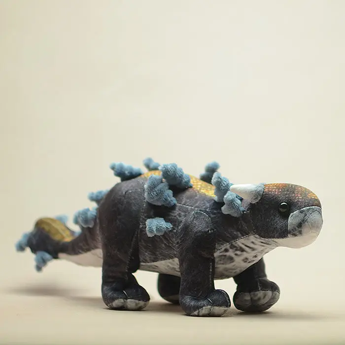 

Мягкая игрушка-динозавр Анкилозавр, японский экспорт, реалистичная плюшевая кукла для детей, мальчиков и девочек, подарок на день рождения