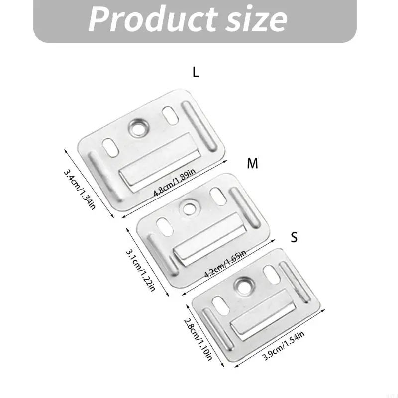 Metal Wall Board Mounting Clip Fasteners Concealed Fixing Set for Ceiling Work with Adjustment Hole Structure and Interior M4YD