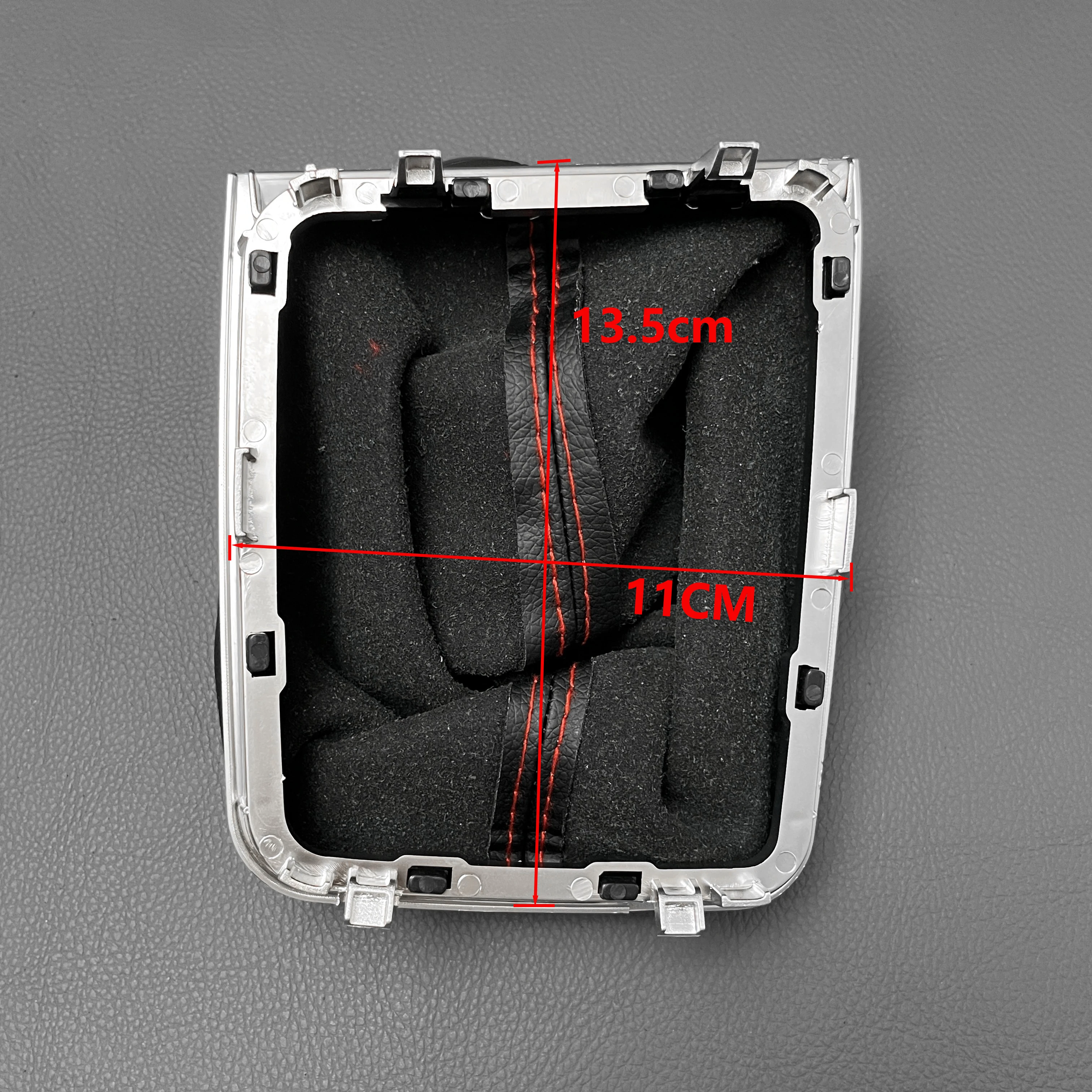 Manueller 5-6-Gang-Leder-Schaltknauf für Volkswagen VW Golf 7 MK7 2013-2018, Schalthebel-Staubschutzabdeckung 5GG713203A 5GG 713 203A – Detail 5